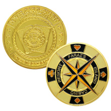 Custom Soft Enamel Double Sides 3D Round Collectible Challenge Coin